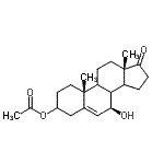 CAS 登录号：37976-96-8， (7beta,8Xi,9Xi,14Xi)-7-羟基-17-氧代雄甾-5-烯-3-基乙酸酯