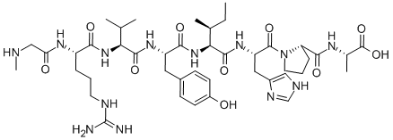 CAS#: 38027-95-1, Sar-Arg-Val-Tyr-Ile-His-Pro-Ala