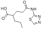 CAS 登录号：380585-19-3， (2S)-5-氧代-2-丙基-5-(1,3,4-噻二唑-2-基氨基)戊酸