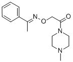 CAS 登录号:38063-86-4, 苯乙酮 O-((4-甲基-(哌嗪-1-基))羰基甲基)肟