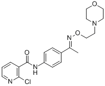 CAS 登录号:38063-91-1, 对(2-氯烟酰胺)苯乙酮 O-(2-吗啉基乙基)肟