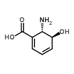 CAS 登录号：38127-17-2， (5S,6S)-6-氨基-5-羟基-1,3-环己二烯-1-羧酸
