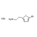 CAS 登录号：381666-13-3， 2-(5-溴-2-噻吩基)乙烷胺氢溴酸盐(1:1)