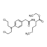 CAS 登录号：3819-34-9， N-({4-[二(2-氯乙基)氨基]苯基}乙酰基)-L-蛋氨酸乙酯