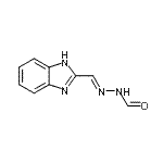 CAS 登录号：38202-63-0， N'-[(E)-1H-苯并咪唑-2-基亚甲基]甲酰肼