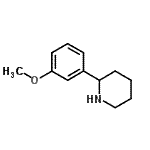CAS 登录号：383128-22-1， 2-(3-甲氧基苯基)哌啶