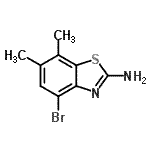 CAS 登录号：383131-01-9， 4-溴-6,7-二甲基-1,3-苯并噻唑-2-胺
