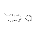 CAS 登录号：383141-99-9， 6-氟-2-(1H-吡咯-1-基)-1,3-苯并噻唑