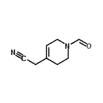 CAS 登录号：383193-64-4， (1-甲酰基-1,2,3,6-四氢-4-吡啶基)乙腈