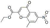 CAS 登录号:38322-76-8, 8-甲基-6-硝基-4-氧代苯并吡喃-2-羧酸乙酯