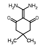 CAS 登录号：384811-20-5， 2-(二氨基亚甲基)-5,5-二甲基-1,3-环己烷二酮