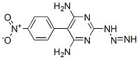 CAS 登录号:38522-19-9, 5-(4-硝基苯基)偶氮嘧啶-2,4,6-三胺