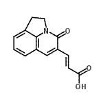 CAS 登录号：386715-45-3， (2E)-3-(4-氧代-1,2-二氢-4H-吡咯并[3,2,1-Ij]喹啉-5-基)丙烯酸