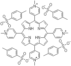 CAS 登录号:38673-65-3, 中位-四(N-甲基-4-吡啶基)卟吩四对甲苯磺酸盐