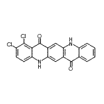 CAS 登录号：38720-66-0， 1,2-二氯-5,12-二氢喹啉o[2,3-b]吖啶-7,14-二酮