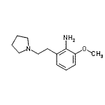 CAS 登录号：387358-44-3， 2-甲氧基-6-[2-(1-吡咯烷基)乙基]苯胺