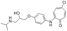 CAS#: 38767-87-2, 5-Chloro-2-[[4-[2-Hydroxy-3-(Propan-2-Ylamino)Propoxy]Phenyl]Amino]Cyclohepta-2,4,6-Trien-1-One