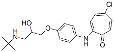 CAS 登录号：38767-88-3， 2-[[4-[3-(叔丁基氨基)-2-羟基丙氧基]苯基]氨基]-5-氯环庚并-2,4,6-三烯-1-酮