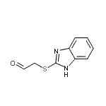 CAS 登录号：38800-12-3， (1H-苯并咪唑-2-基硫基)乙醛