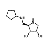 CAS 登录号：388076-91-3， (2R,3R,4S)-2-[(环戊基氨基)甲基]-3,4-吡咯烷二醇