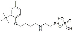 CAS#: 38920-49-9, 2-Tert-Butyl-4-Methyl-1-[4-(2-Sulfosulfanylethylamino)Butoxy]Benzene