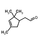 CAS 登录号：3899-09-0， (2,2,4-三甲基-3-环戊烯-1-基)乙醛