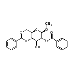 CAS 登录号:38992-99-3, 甲基2-O-苯甲酰基-4,6-O-亚苄基-beta-D-吡喃葡萄糖苷