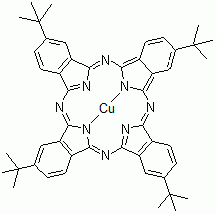 CAS 登录号：39001-64-4， 4,4',4'',4'''-四叔丁基酞菁铜