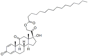 CAS 登录号：39007-81-3， [2-[(8S,9S,10R,13S,14S,17R)-17-羟基-10,13-二甲基-3,11-二氧代-6,7,8,9,12,14,15,16-八氢环戊烯并[a]菲-17-基]-2-氧代乙基]十六烷酸酯