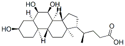 CAS 登录号：39016-49-4， (4R)-4-[(3R,5R,8S,9S,10R,13R,14S,17R)-3,6,7-三羟基-10,13-二甲基-2,3,4,5,6,7,8,9,11,12,14,15,16,17-十四氢-1H-环戊二烯并[a]菲-17-基]戊酸
