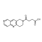 CAS 登录号：392233-82-8， 4-(3,4-二氢吡啶并[4,3-b][1,6]萘啶-2(1H)-基)-4-氧代丁酸