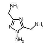 CAS 登录号：392328-15-3， 3,5-二(氨基甲基)-1H-1,2,4-三唑-1-胺