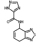 CAS 登录号:392705-84-9, N-(4,7-二氢-2,1,3-苯并噻二唑-4-基)-1H-1,2,4-三唑-5-甲酰胺