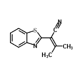 CAS 登录号：392724-16-2， 2-(1,3-苯并噻唑-2-基)-3-甲基-2-丁烯腈