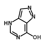 CAS 登录号：39464-16-9， 4H-吡唑并[4,3-d]嘧啶-7-醇