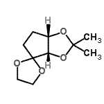 CAS 登录号：39682-19-4， (3aS,6aS)-2,2-二甲基四氢螺[环戊二烯并[d][1,3]二氧杂环戊烯-4,2'-[1,3]二氧戊环]