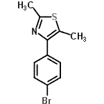 CAS # 397283-49-7, 4-(4-溴苯基)-2,5-二甲基-1,3-噻唑