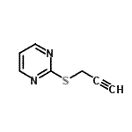 CAS 登录号：397330-61-9， 2-(2-丙炔-1-基硫基)嘧啶