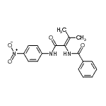 CAS 登录号：397879-99-1， N-{3-甲基-1-[(4-硝基苯基)氨基]-1-氧代-2-丁烯-2-基}苯甲酰胺