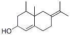 CAS 登录号:39850-91-4, 4,4a-二甲基-6-丙-2-亚基-2,3,4,5,7,8-六氢萘-2-醇