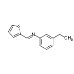 CAS 登录号：400058-81-3， (E)-N-(3-乙基苯基)-1-(2-噻吩基)甲亚胺