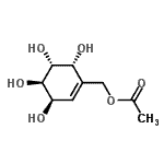 CAS 登录号：400867-98-3， [(3R,4R,5R,6R)-3,4,5,6-四羟基-1-环己烯-1-基]甲基乙酸酯