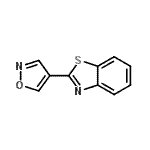 CAS 登录号：40142-84-5， 2-(1,2-恶唑-4-基)-1,3-苯并噻唑