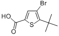 CAS#: 40196-86-9, 4-Bromo-5-(1,1-Dimethylethyl)-2-Thiophenecarboxylic acid