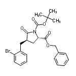 CAS 登录号：402586-55-4， 2-苄基1-(2-甲基-2-丙基)(2S,4R)-4-(2-溴苄基)-5-氧代-1,2-吡咯烷二羧酸酯