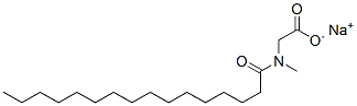 CAS 登录号：4028-10-8， N-甲基-N-(1-氧代十六烷基)氨基乙酸钠