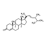CAS 登录号：4030-92-6， (8Xi,22E)-麦角甾-4,22-二烯-3-酮