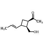 CAS 登录号：403652-75-5， 1-{(1R,2S)-2-(羟基甲基)-3-[(1E)-1-丙烯-1-基]环丁基}乙酮