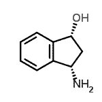 CAS 登录号：403672-06-0， (1R,3S)-3-氨基-1-茚满醇