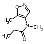 CAS 登录号：403793-42-0， N-甲基-N-(5-甲基-1,2-恶唑-4-基)丙酰胺